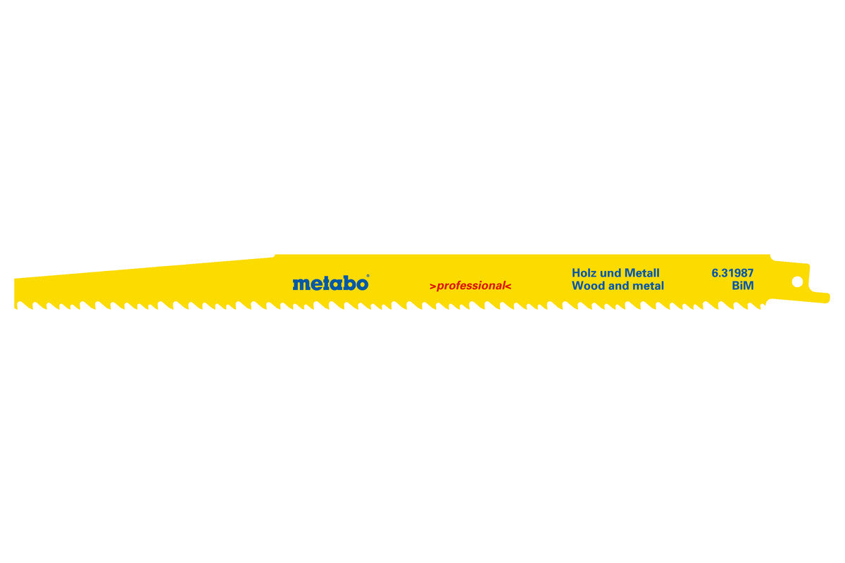 Metabo Reciprocating Saw Blades, 300 X 1.25mm, 5pk 631987000