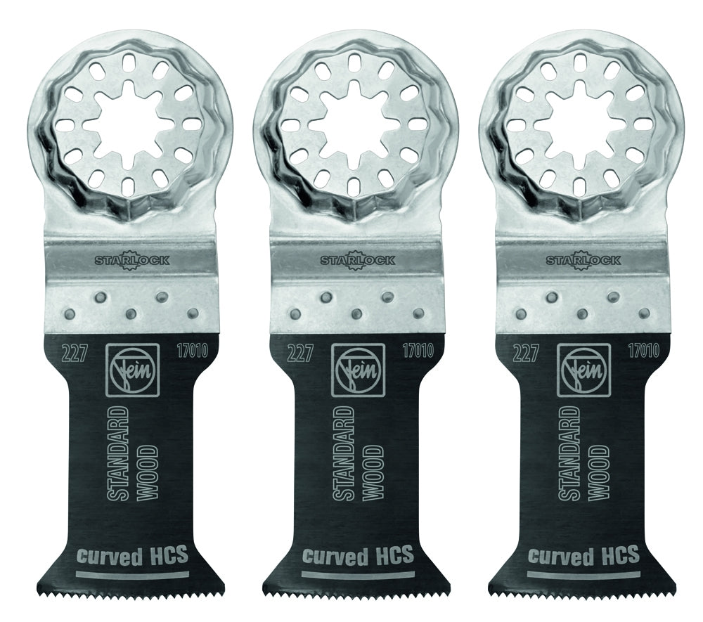 Fein E-Cut Saw Blade Starlock, 55x35mm, Curved, 3-Pack 63502227270