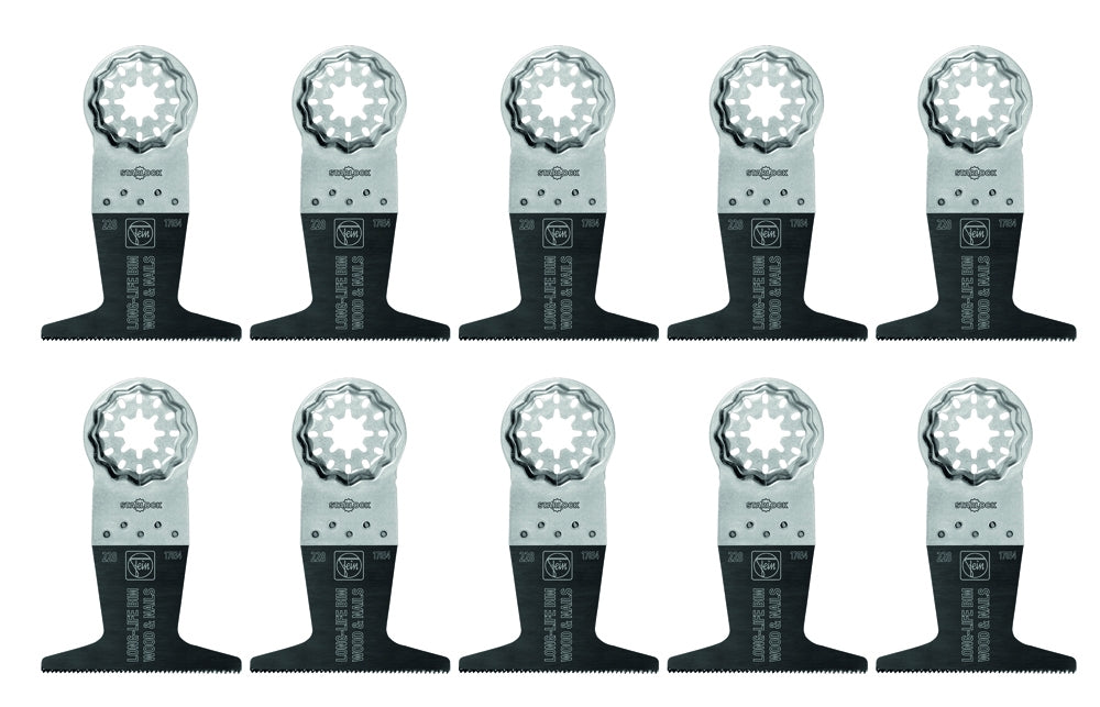 Fein E-Cut Long Life Saw Blade Starlock, 50x65mm, Bimetal, 10-Pack 63502228290