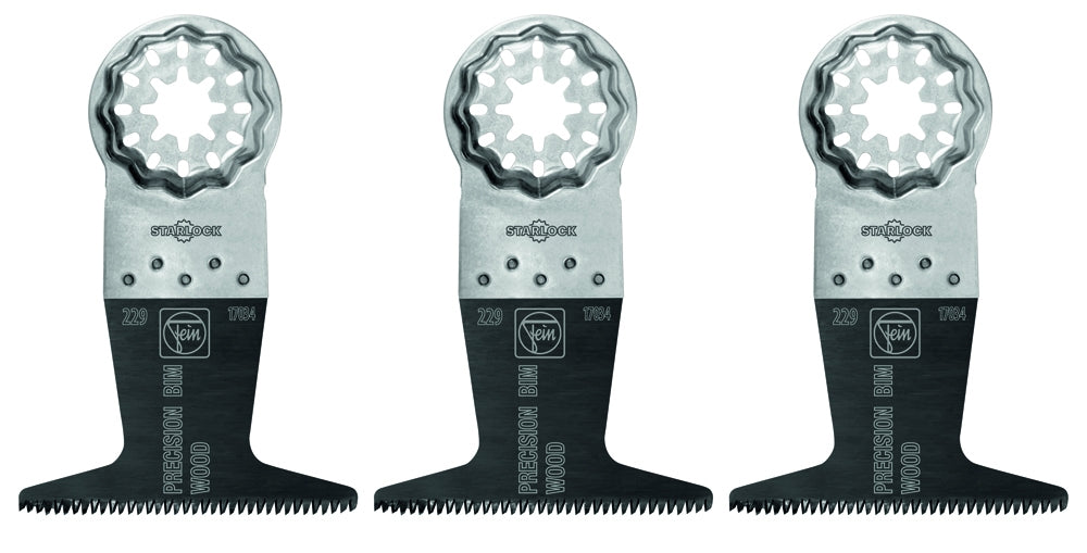 Fein E-Cut Precision Saw Blade Starlock , 50x65mm, Bimetal, 3-Pack 63502229270