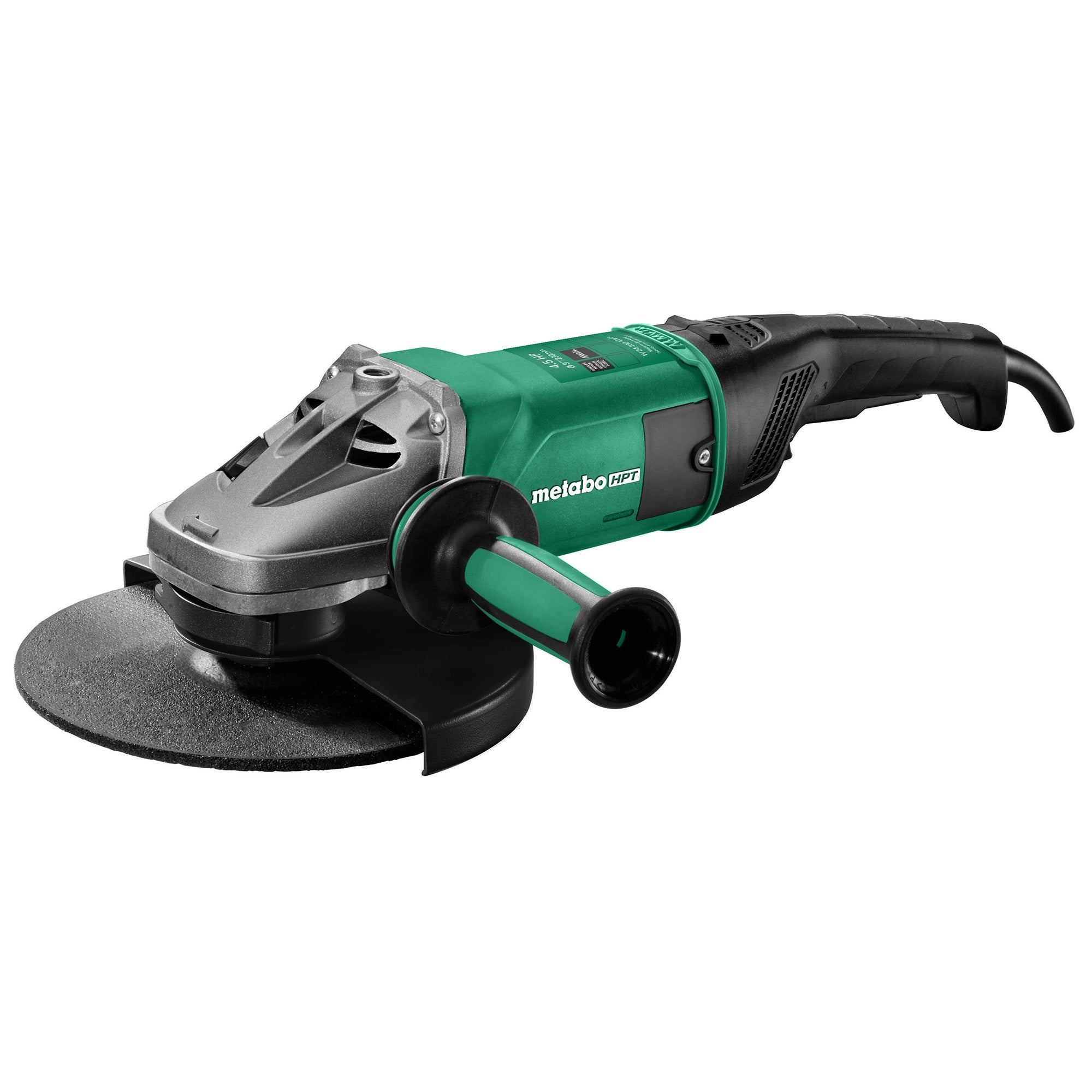 Metabo HPT 9" Heavy Duty Angle Grinder W 24-230 MVT, Rat-Tail Handle, 2400W Vibration Controlled 646467420