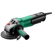 Metabo HPT WEP 15-125 Quick angle grinder in green and black with guard and exposed grinding disc