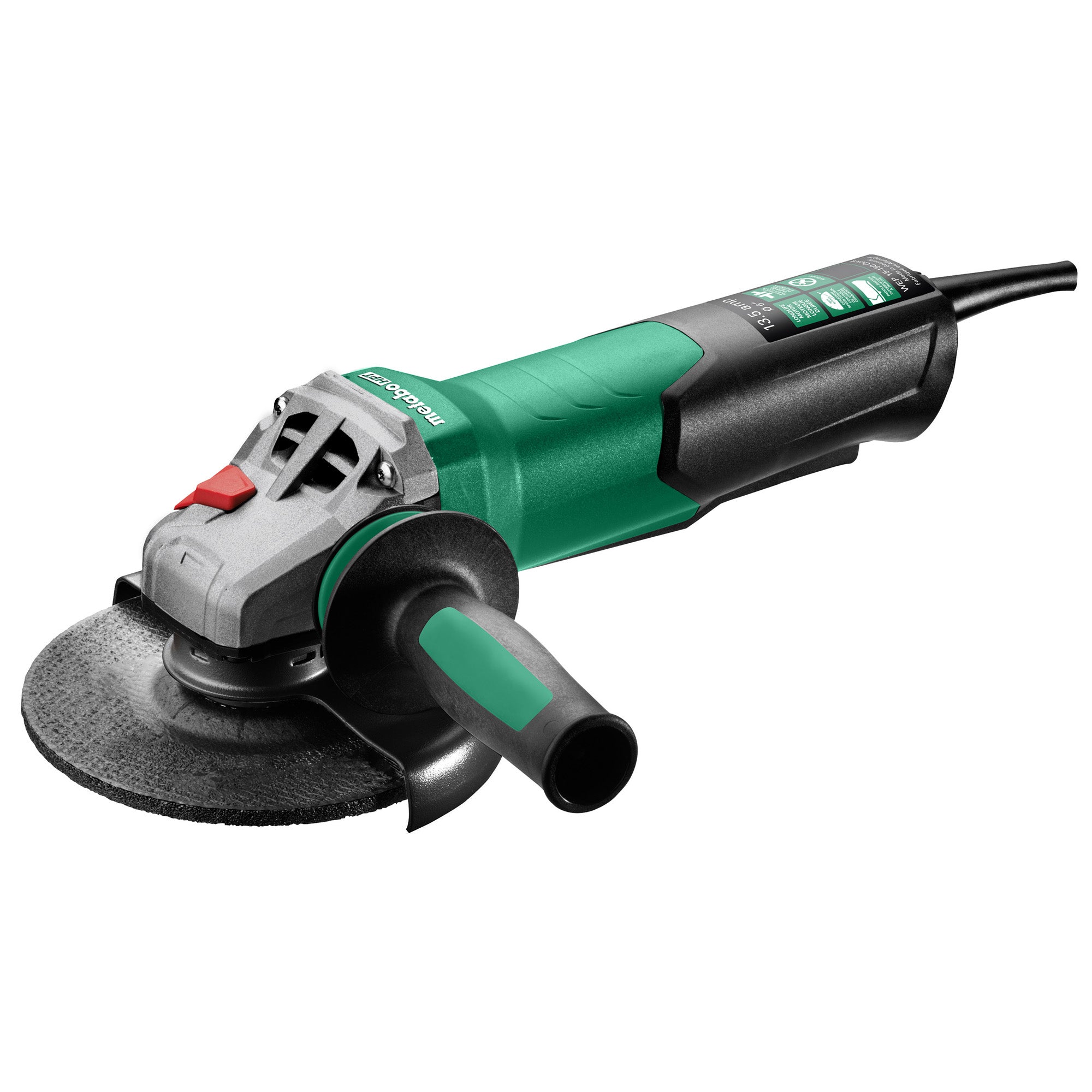 Metabo HPT WEP 15-150 Quick 6" Angle Grinder, 13.5 AMP w/Electronics, Non-Lock Paddle 646488420