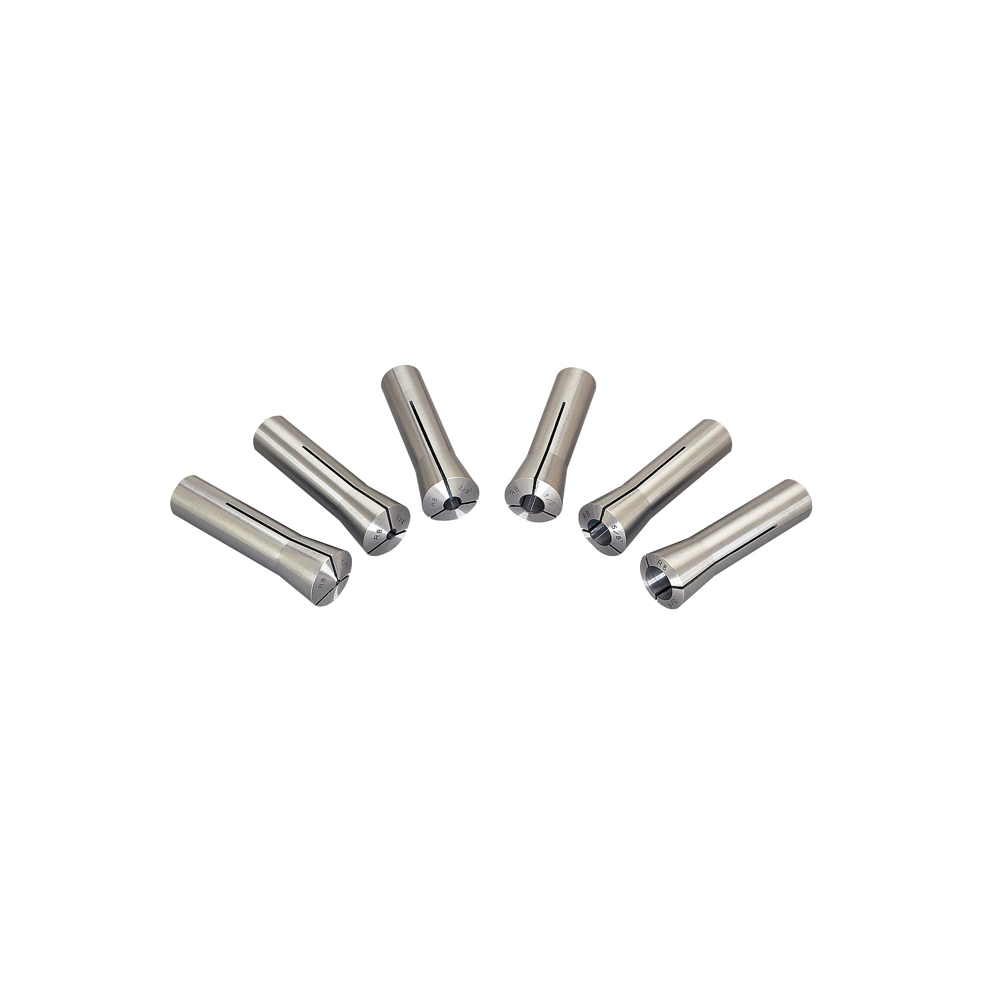 Jet Premium 6 PC R-8 Collet Set w/Rack 8THS 650133