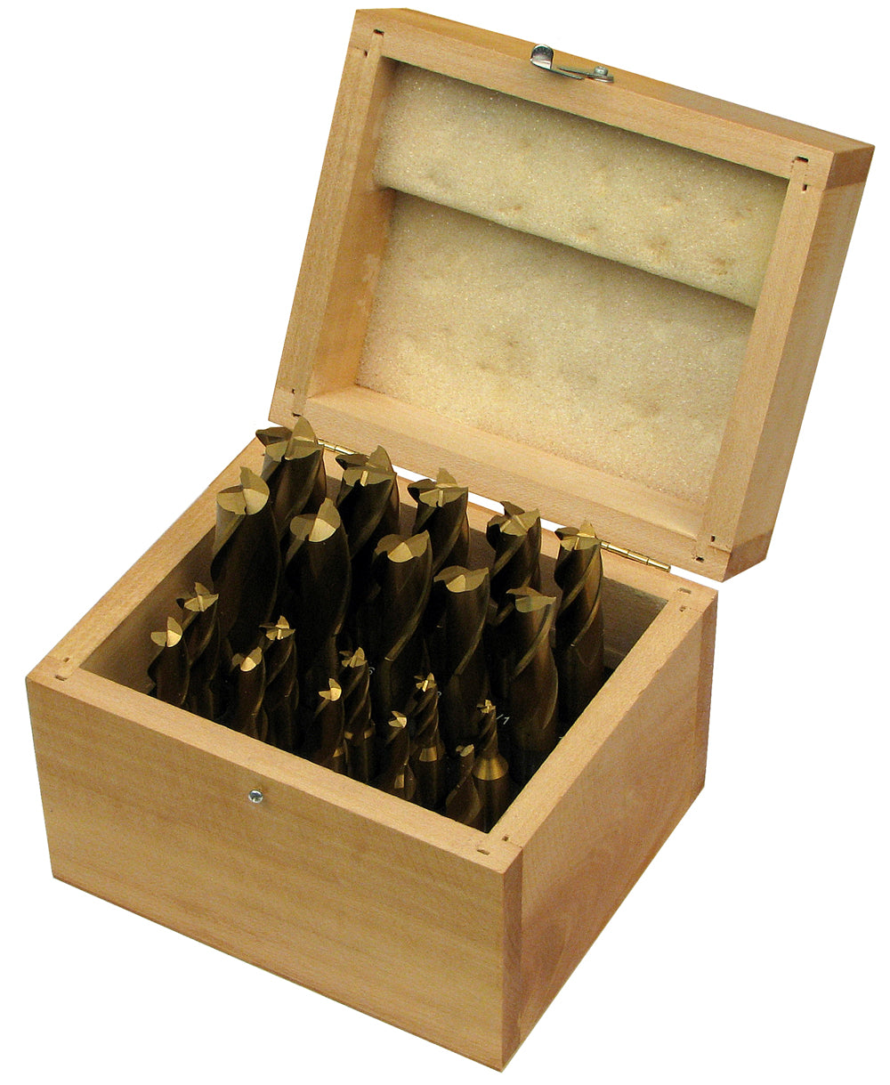 Jet 20 Piece Tin-Coated Single End Mill Set 650211