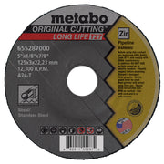 Metabo HPT 4-1/2" x 1/8" x 5/8"-11 Type 27 A24T Long Life Pipeliner Grinding Wheel, 10-Pack 661281000