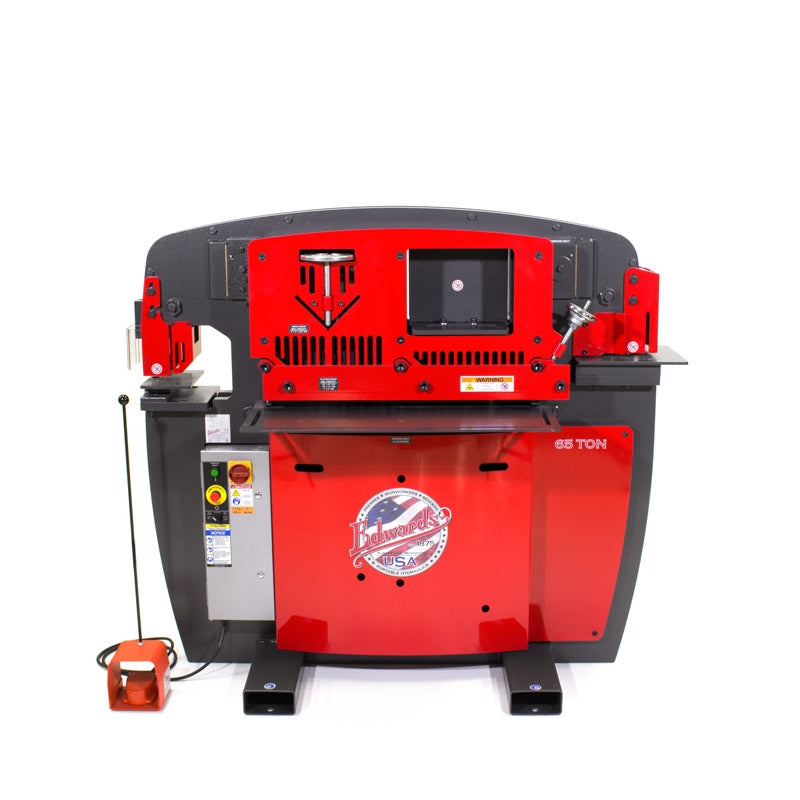 Edwards Ironworkers 65 Ton Ironworker 1 Phase, 230 Volt with PowerLink IW65-1P230-AC700