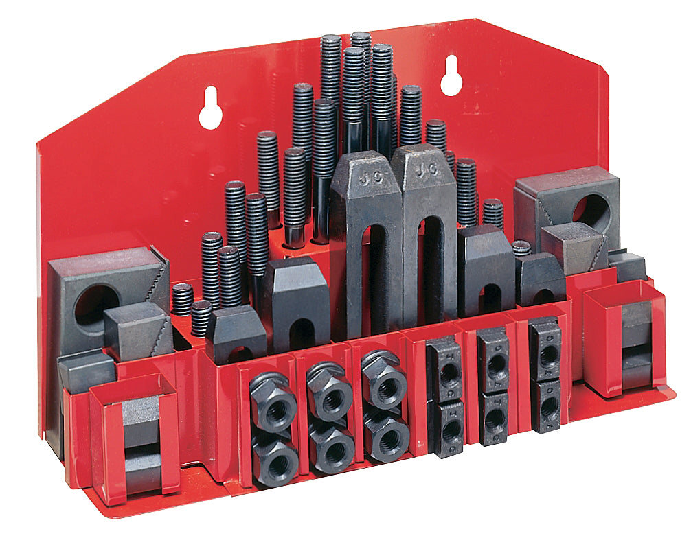 Jet CK-12, 52-Piece Clamping Kit with Tray for 1/2 in. T-Slot 660012