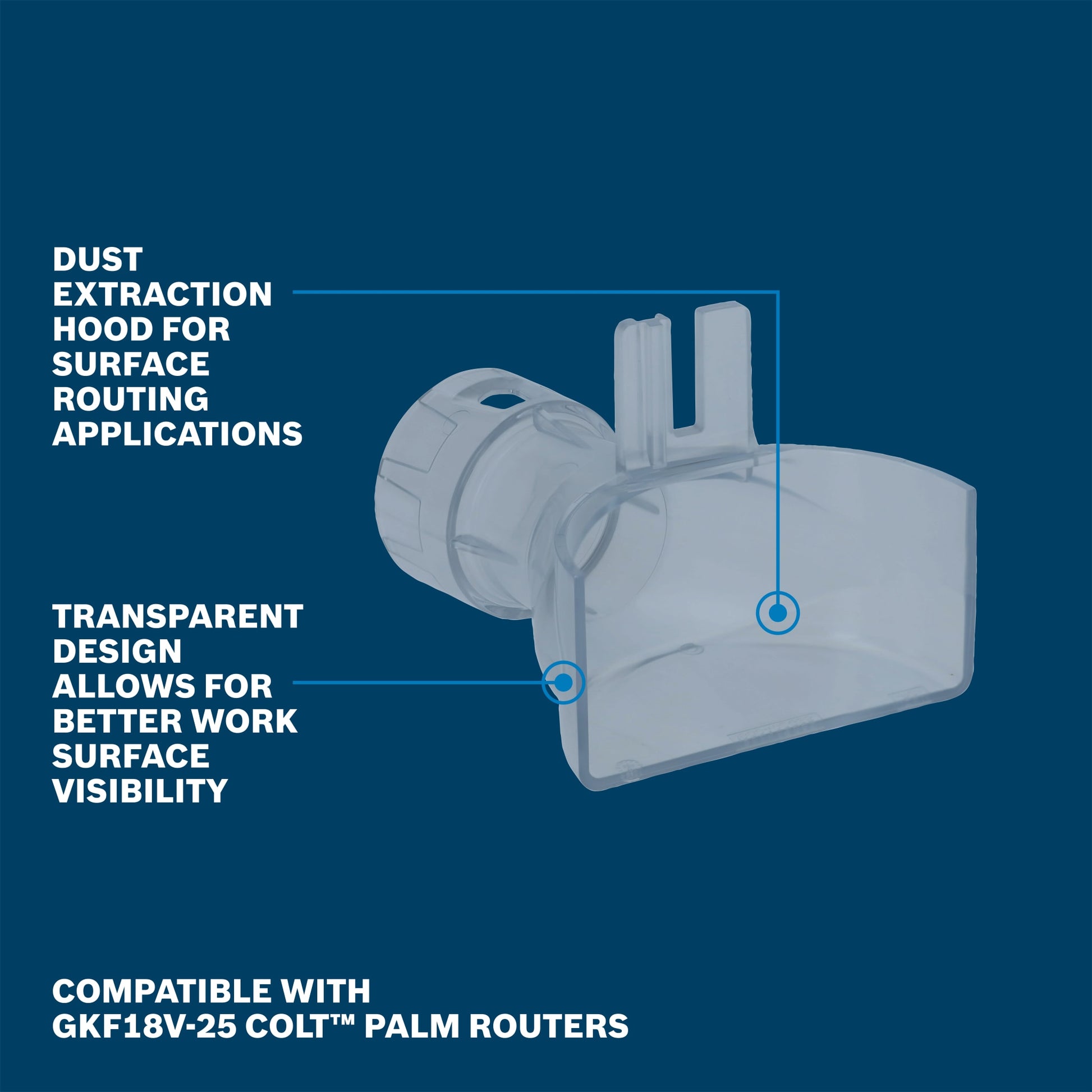 Bosch Edge Routing Dust Extraction Hood RA1132