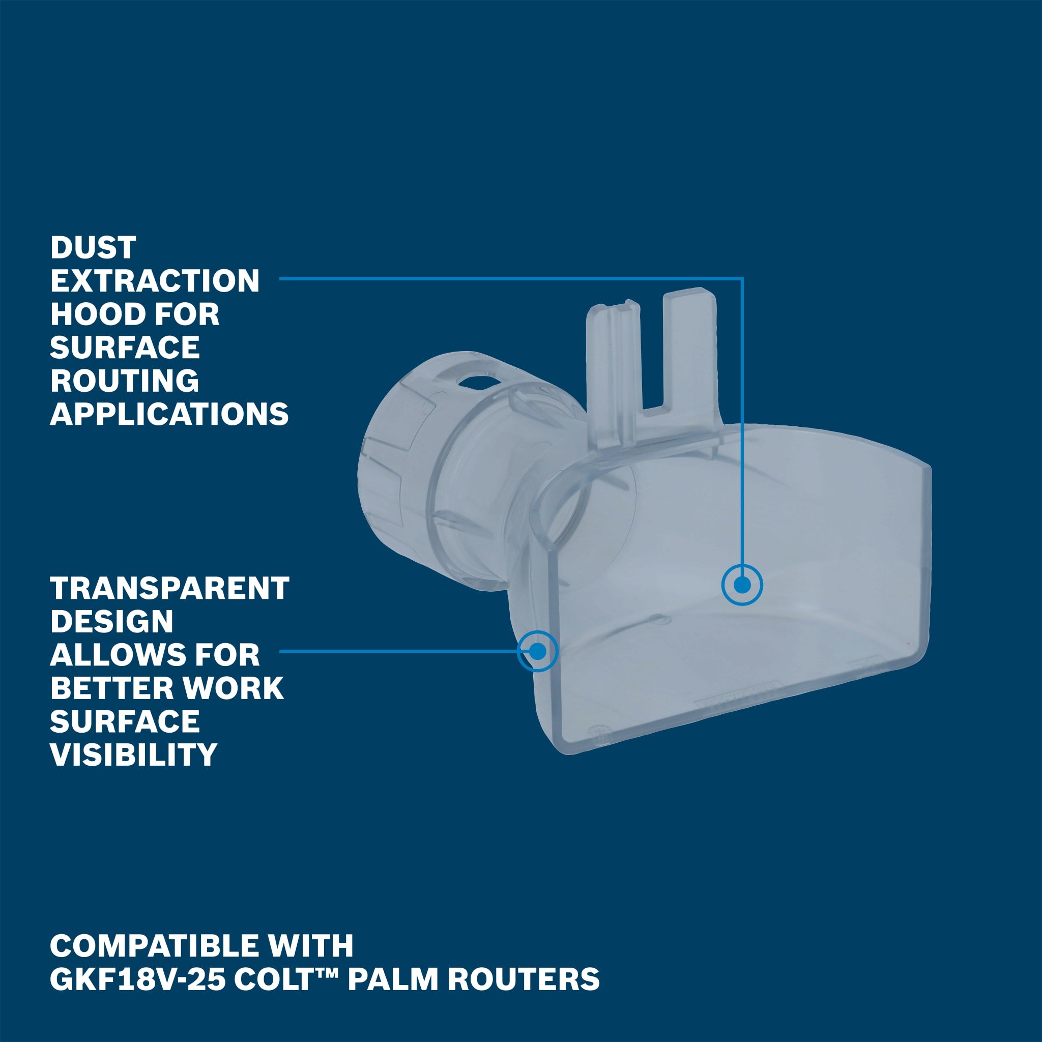 Bosch Edge Routing Dust Extraction Hood RA1132