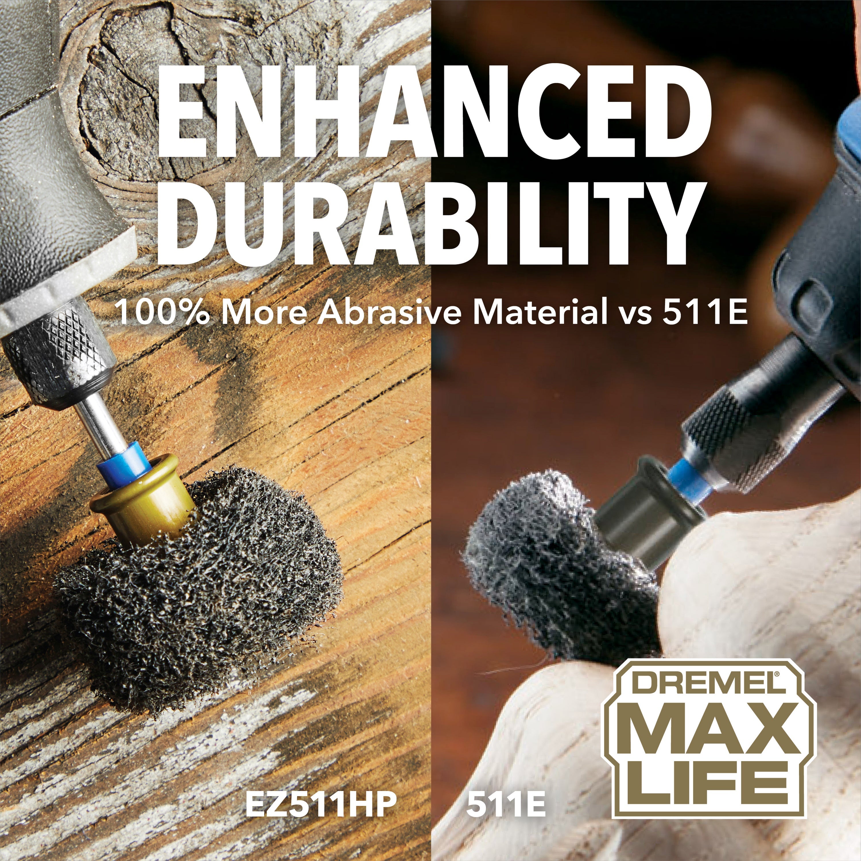 Dremel 180 & 280 Grit Finishing Abrasive Buffs, 2-Pack EZ511HP