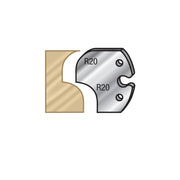 Amana Tool Pair 60mm Shaper Knives #F6019 66F012