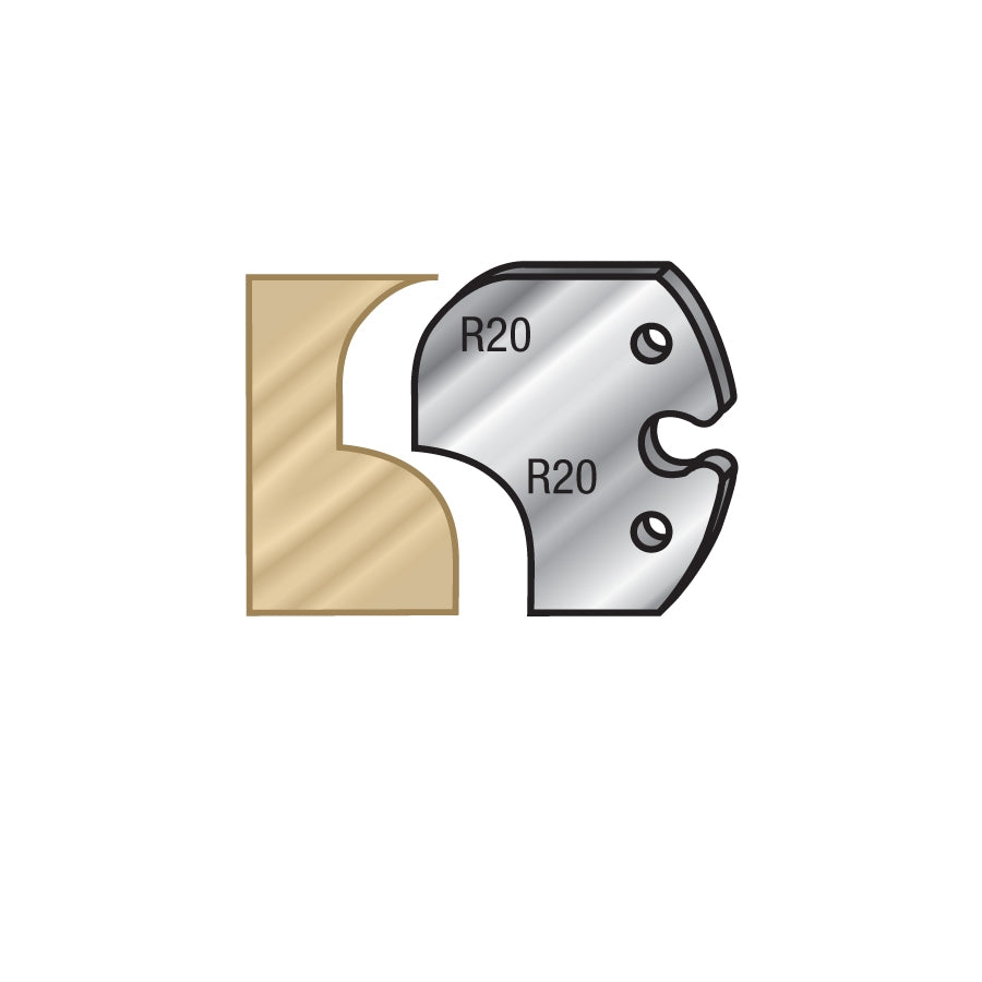 Amana Tool Pair 60mm Shaper Knives #F6019 66F012