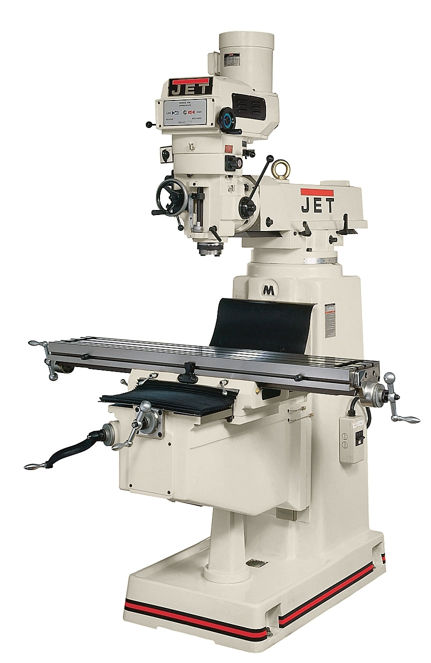 Jet JTM-4VS Mill With 3-Axis ACU-RITE 203 DRO (Quill) and X-Axis Powerfeeds 690221