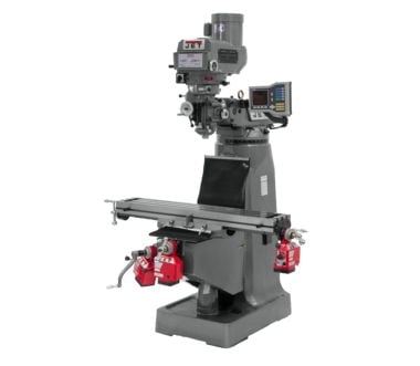 Jet JTM-4VS Mill With 3-Axis ACU-RITE 303 DRO (Knee) With X, Y and Z-Axis Powerfeeds 690418