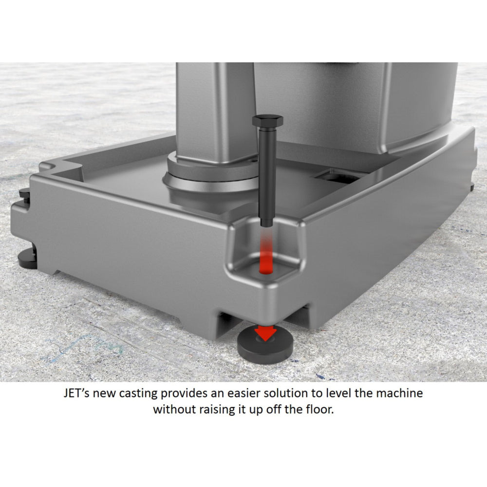 Jet JTM-949EVS Mill With Acu-Rite 203 DRO With X and Y-Axis Powerfeeds and Air Powered Drawbar 690523