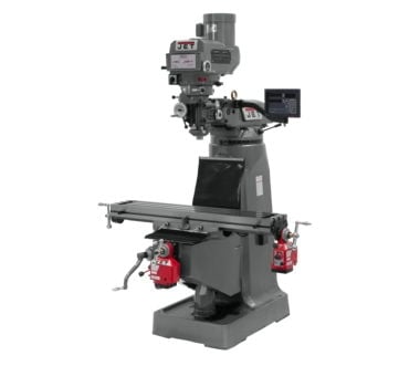 Jet JTM-4VS-1 Mill With Newall NMS800 DRO With X and Y-Axis Powerfeeds and 6 in. Riser Block 692306