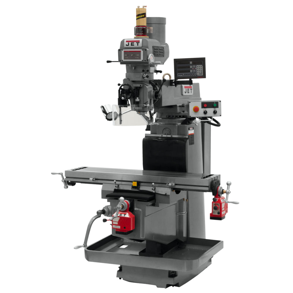 Jet JTM-1254VS With Newall NMS800 3X (Q) DRO, X & Y Powerfeeds & Air Power Drawbar 698081