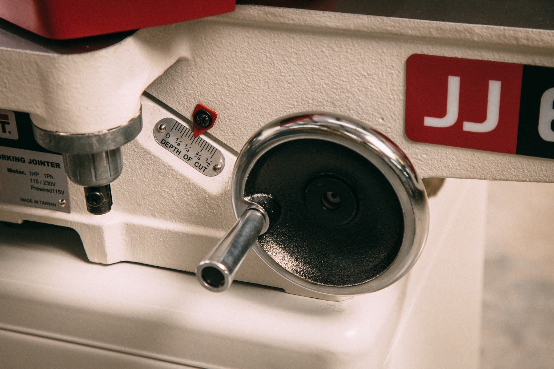 Jet JJ-6CSDX, 6 in. Deluxe Jointer, 1HP 1PH 115/230V, Quick-Set Knives 708457DXK