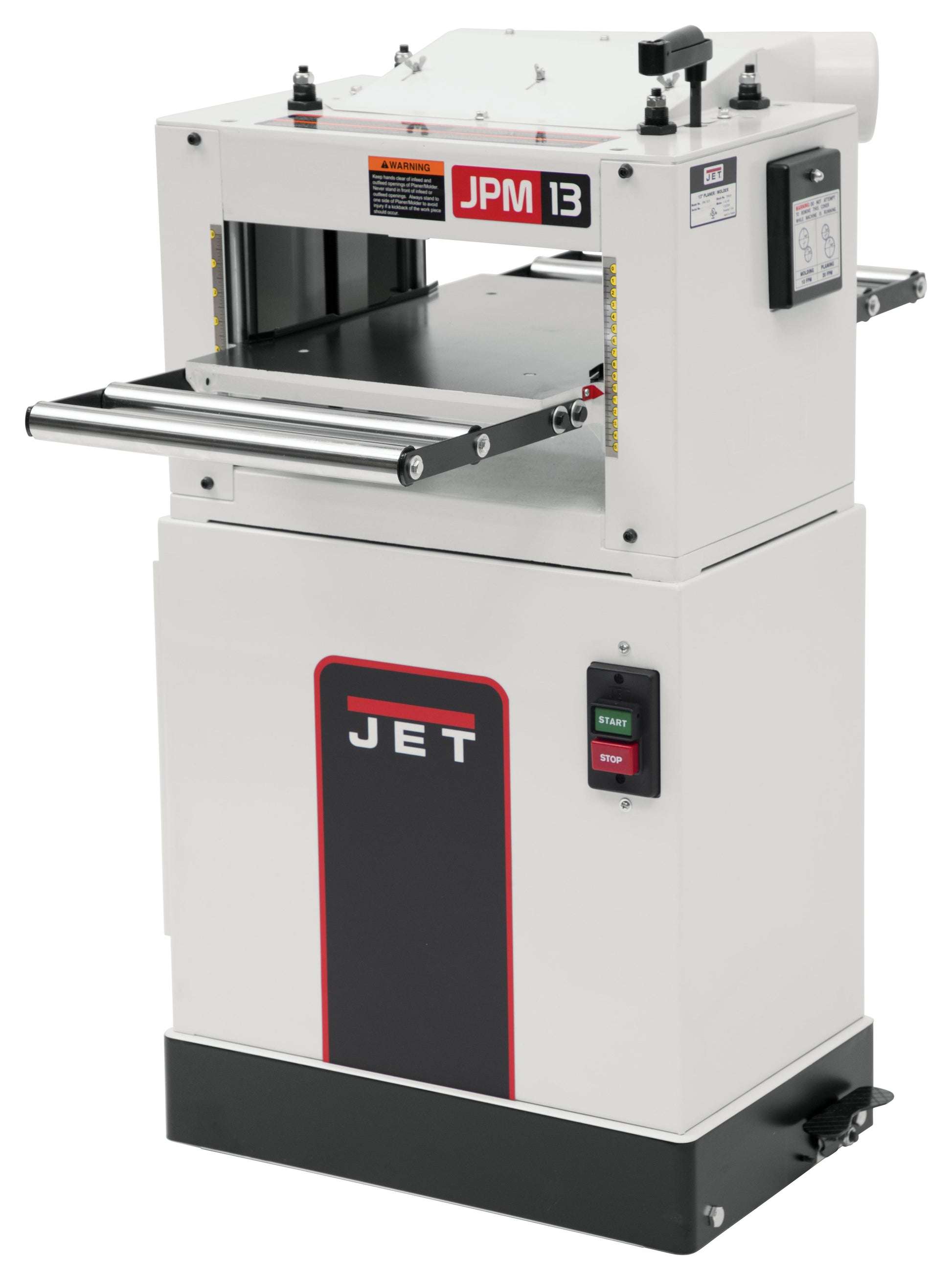 Jet JPM-13CS, 13 in. Closed Stand Planer/Molder, 1-1/2HP, 1Ph, 115/230V 708524