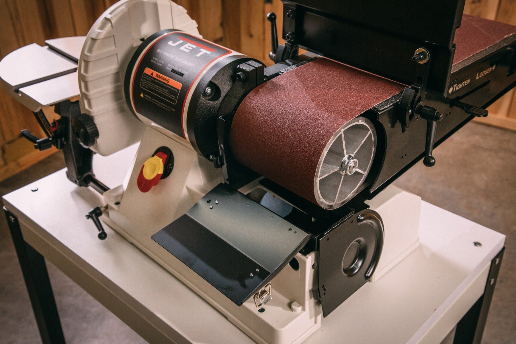 Jet JSG-96, Benchtop 6 in. x 48 in. Belt/9 in. Disc Sander, 3/4HP 1Ph, 115V 708595