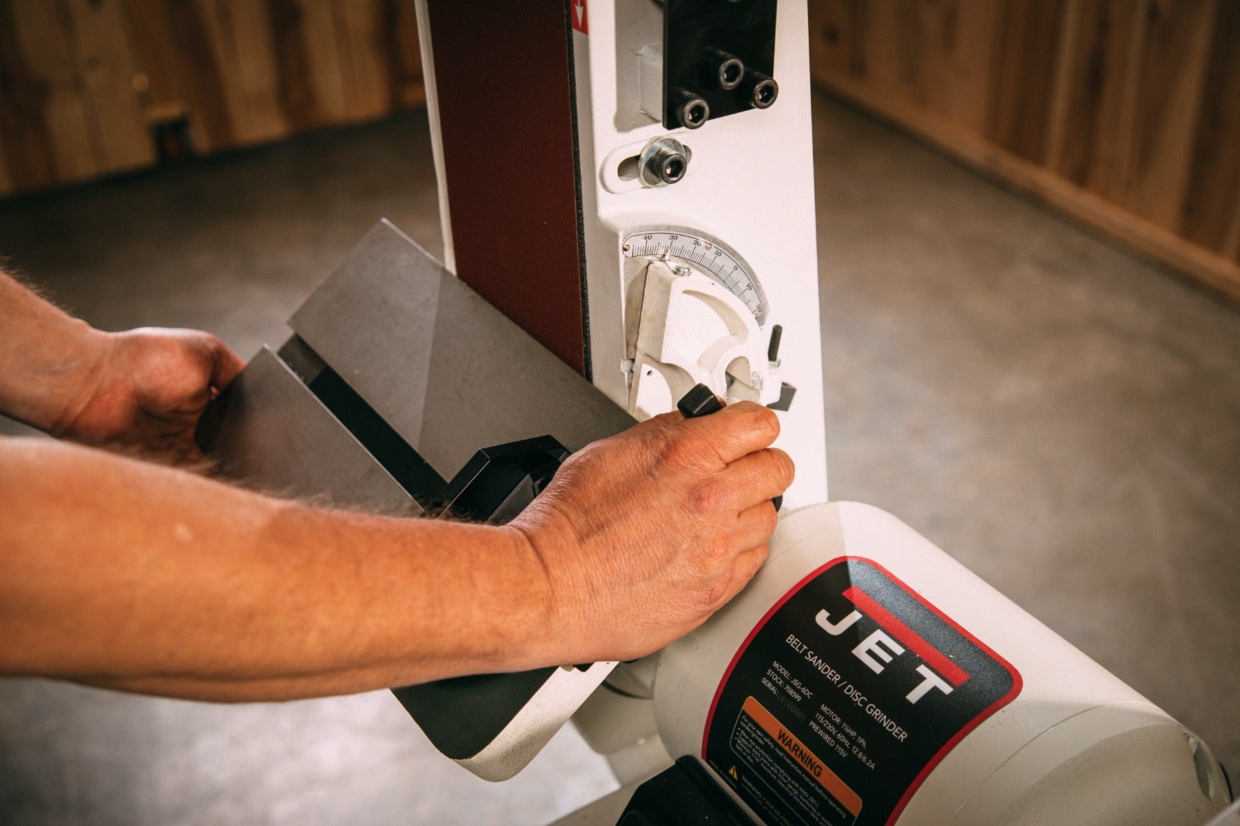 Jet JSG-6DC, 6 in. x 48 in. Belt/12 in. Disc Sander, 1-1/2HP, 1Ph 115/230V 708599