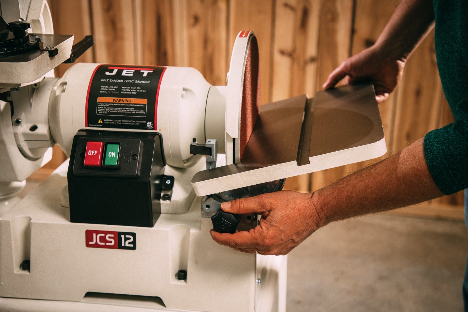 Jet JSG-6DC, 6 in. x 48 in. Belt/12 in. Disc Sander, 1-1/2HP, 1Ph 115/230V 708599