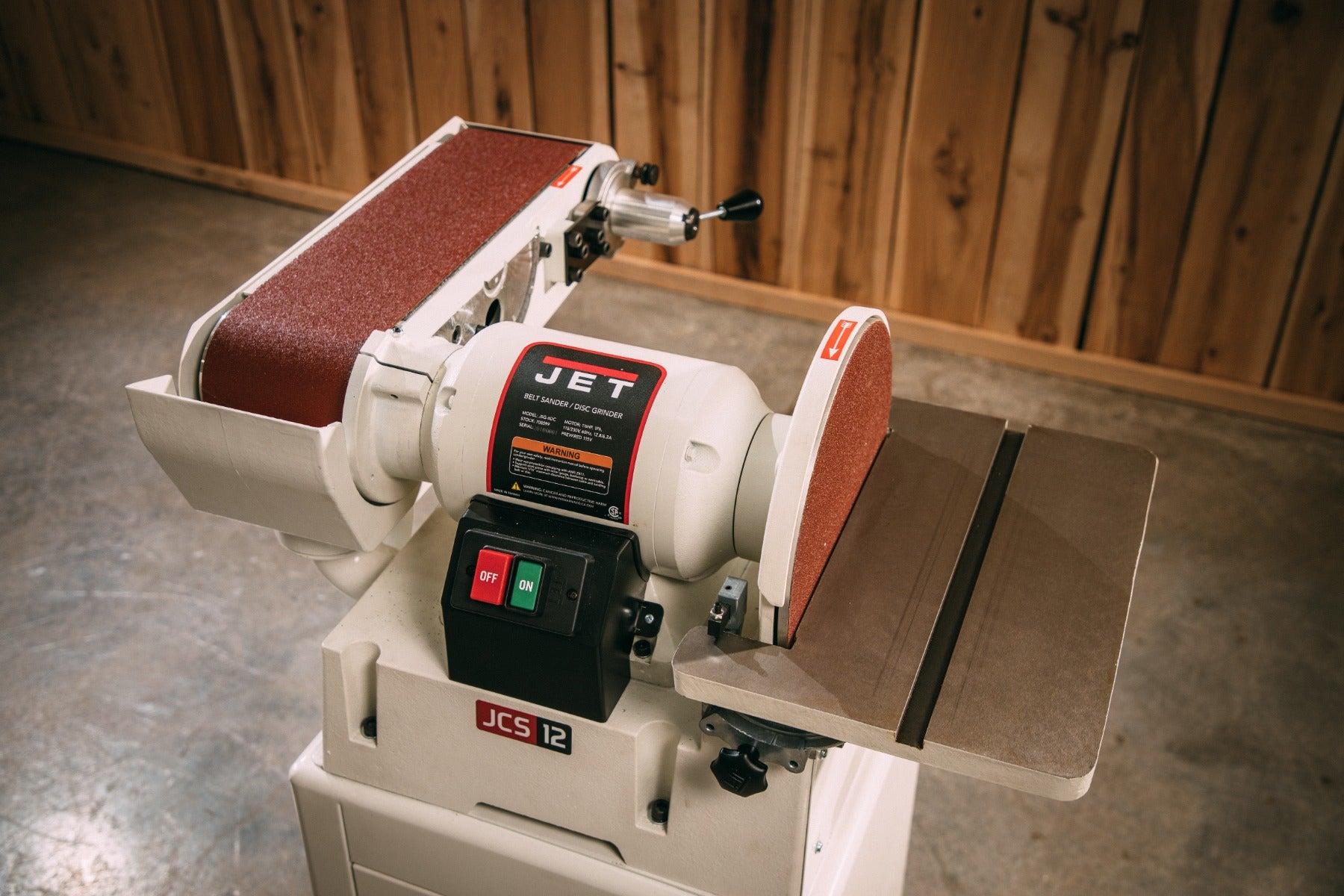 Jet JSG-6DC, 6 in. x 48 in. Belt/12 in. Disc Sander, 1-1/2HP, 1Ph 115/230V 708599