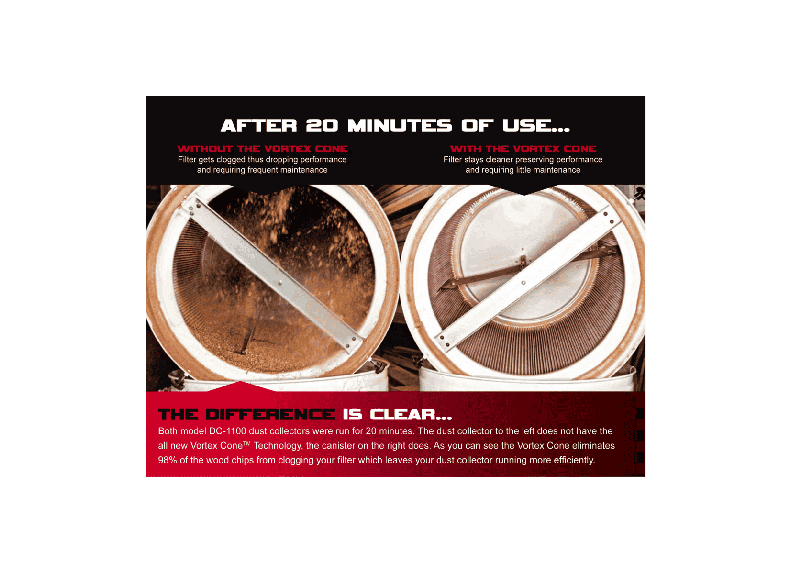 Jet DC-1200VX-BK1 Dust Collector, 2HP 1PH 230V, 30-Micron Bag Filter Kit 710701K