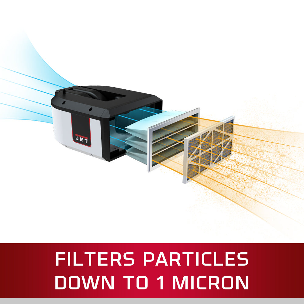 Jet AFS-1000C, 1000 CFM Smart Air Filtration System, with Auto Control 713000