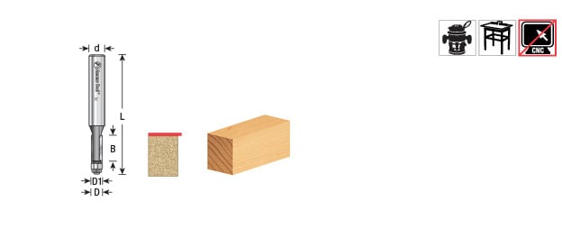 Amana Tool 3/16 in Dia. Miniature Flush Trim MR0102