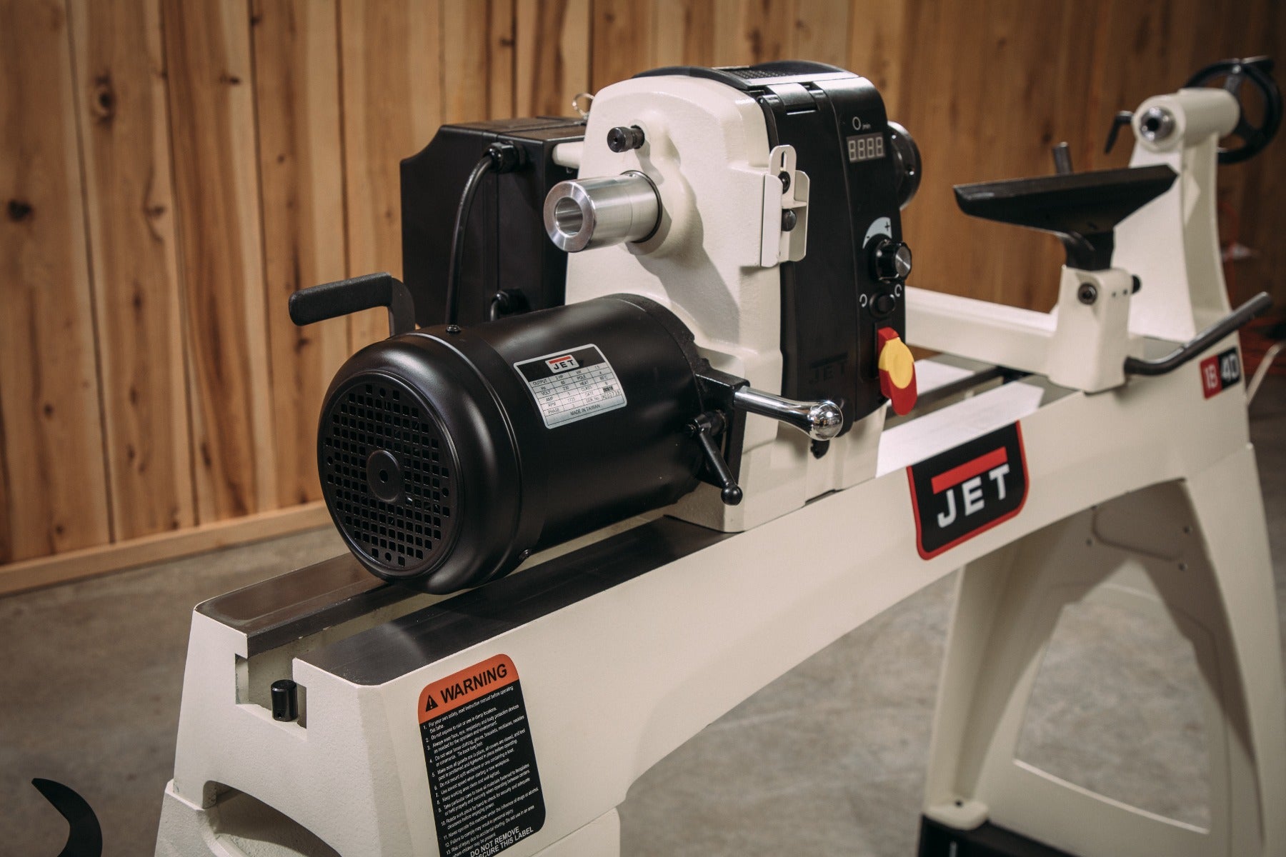 Jet JWL-1840EVS 18 in. x 40 in. Electronic Variable Speed Wood Lathe, 2HP 1PH 230V 719600