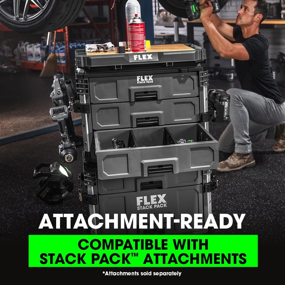 Flex Tools STACK PACK 3-Drawer Tool Box FS1105