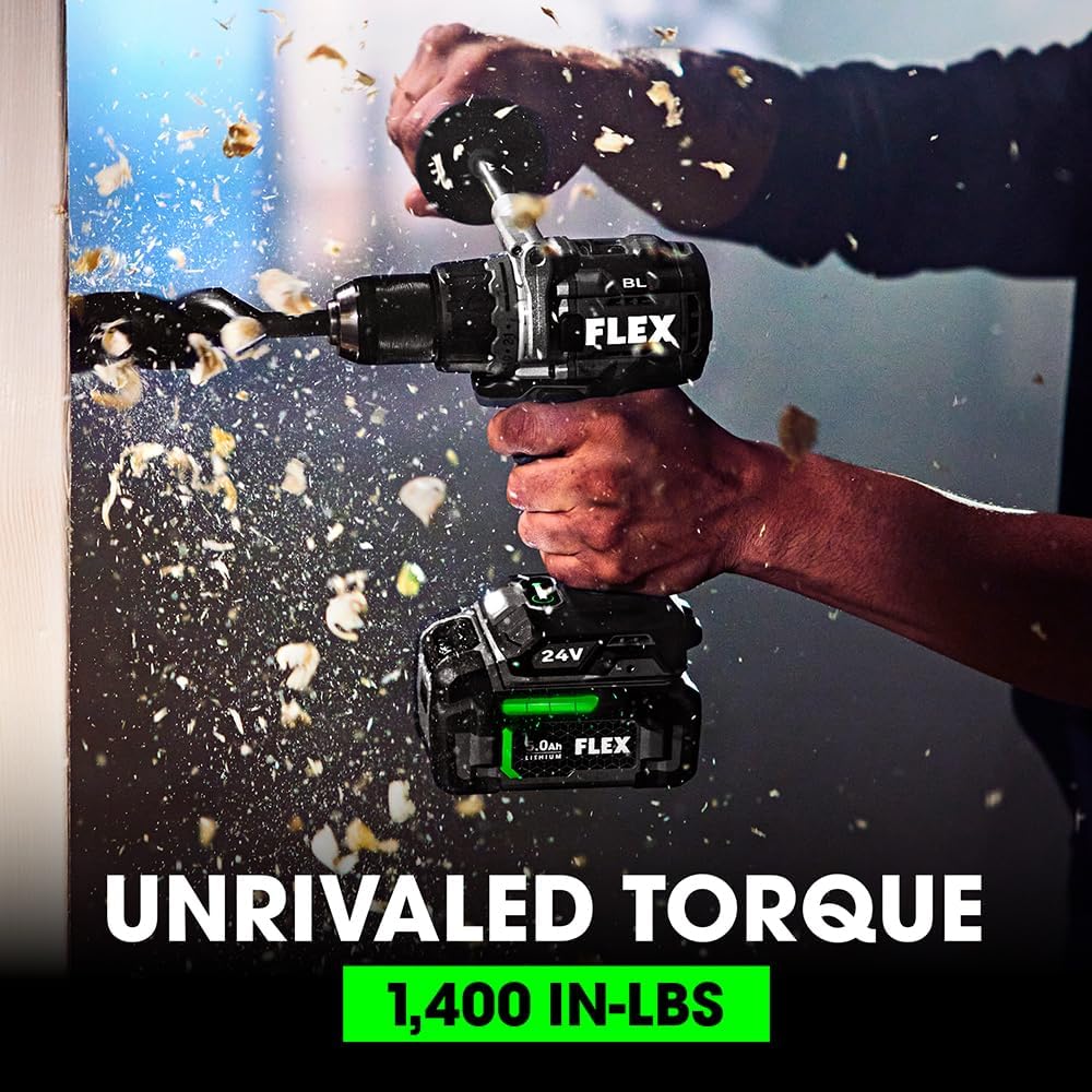 Flex Tools 1/2" 2-Speed Drill Driver with Turbo Mode Kit FX1171T-2B