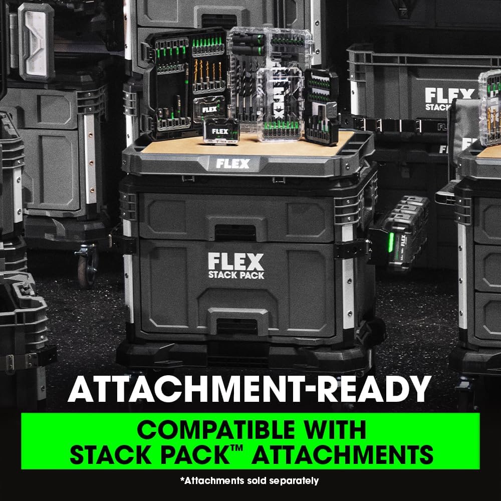 Flex Tools STACK PACK 2-Drawer Tool Box FS1106