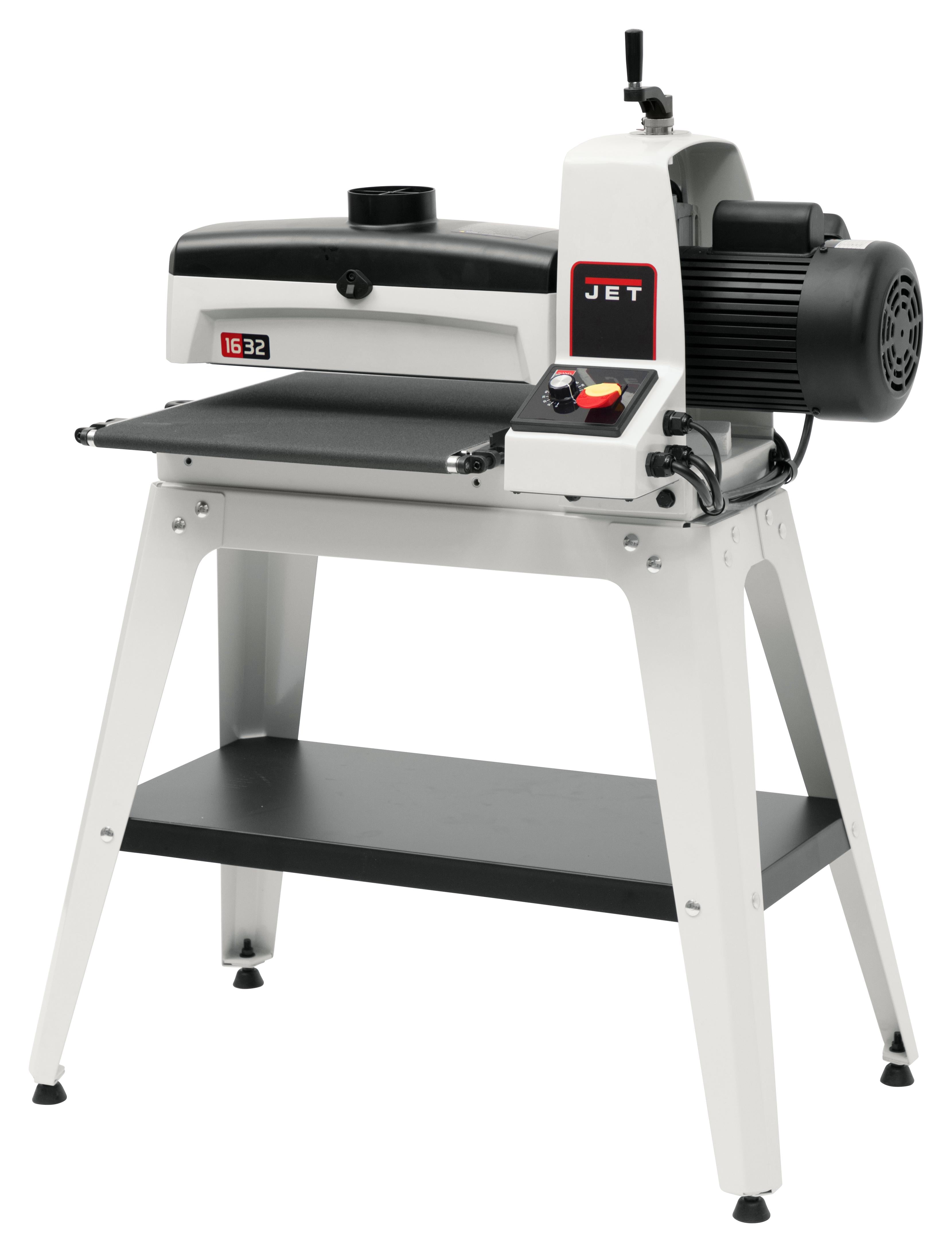 Jet JWDS-1632 Drum Sander, 1.5HP 1PH 115V, Open Stand 723520K