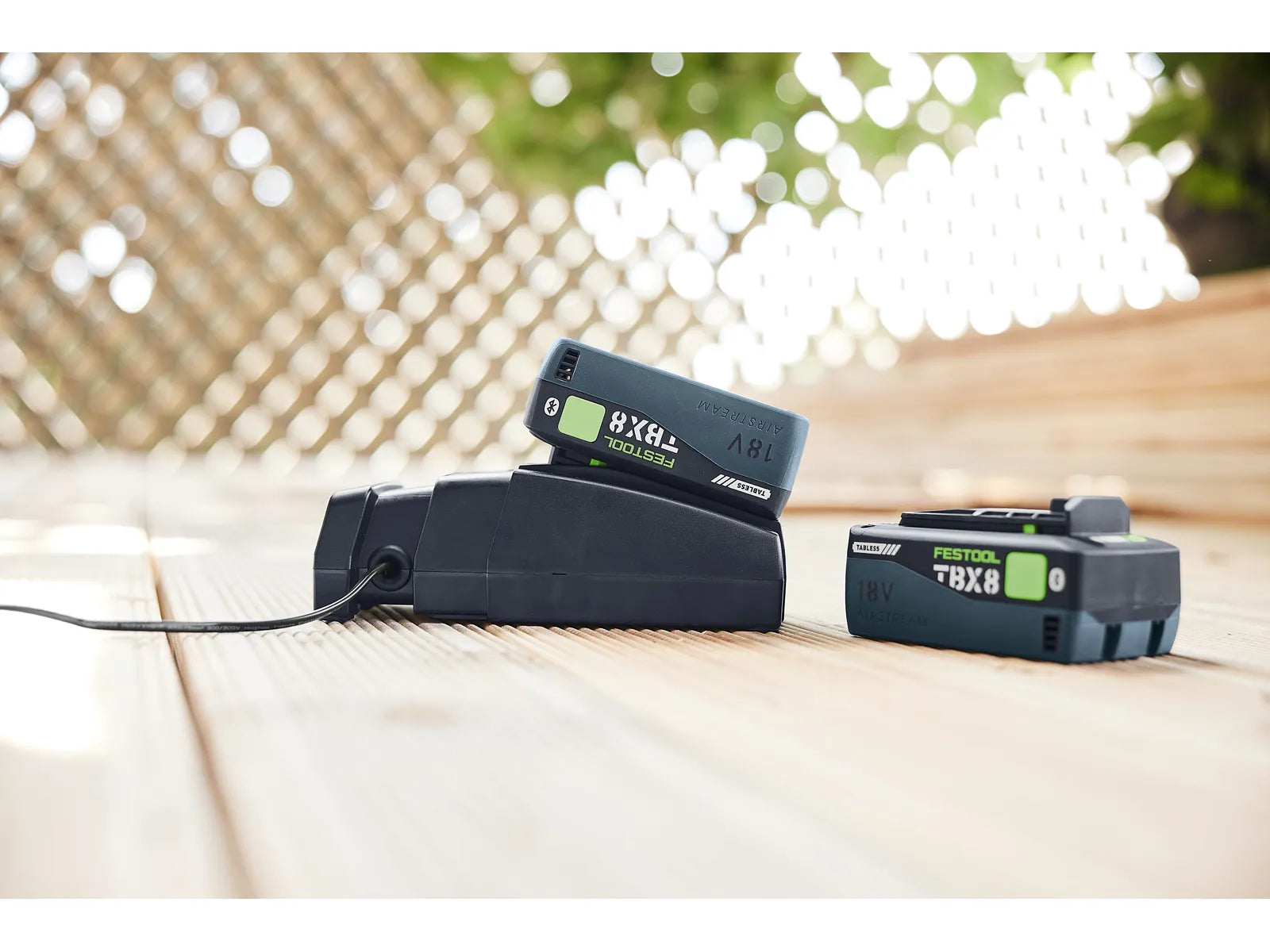 Festool Energy Set SYS 18V with (4) 8.0 Ah TBX 8 Tabless Batteries, (2) SCA 16 Rapid Chargers, and Systainer SYS3 M 187 578947