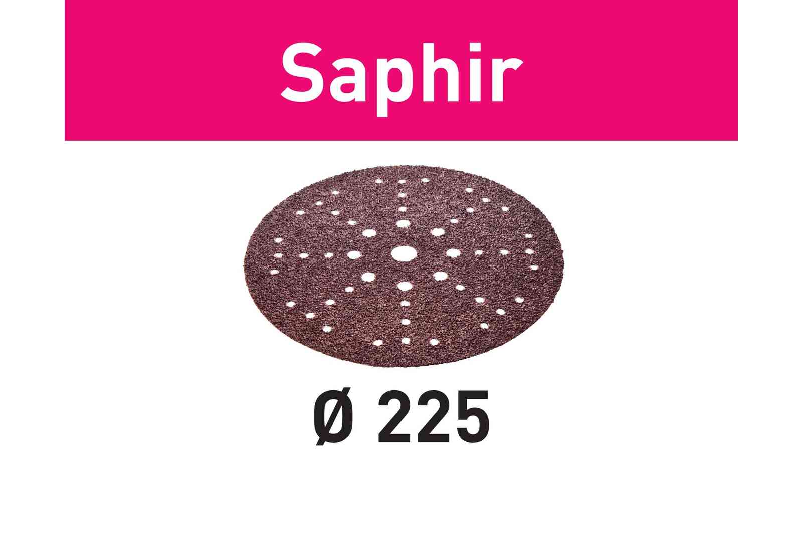 Festool Saphir 9 in. 24G Planex Sanding Disc STF D225/48, 25-Pack 205650