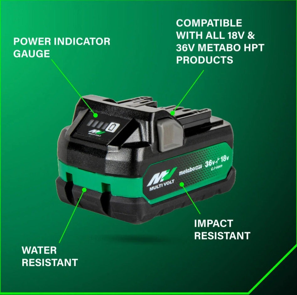 Metabo 36V 2.5Ah/ 18V 5.0Ah MV Li-Ion Battery 2nd Gen 382309M