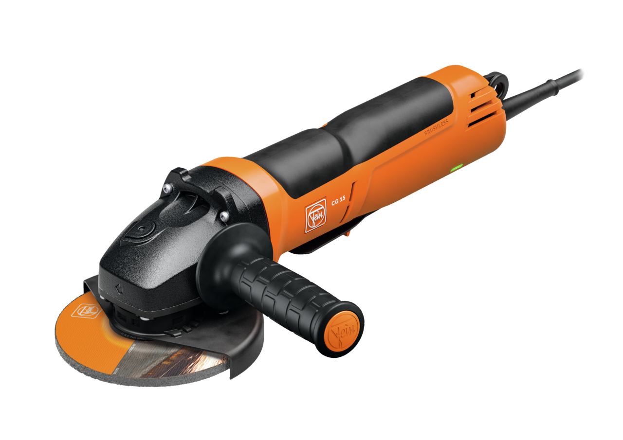 Fein 5" Brushless Compact Angle Grinder CG 15-125 BLP 1500W with Dead Man's Switch 72250860120