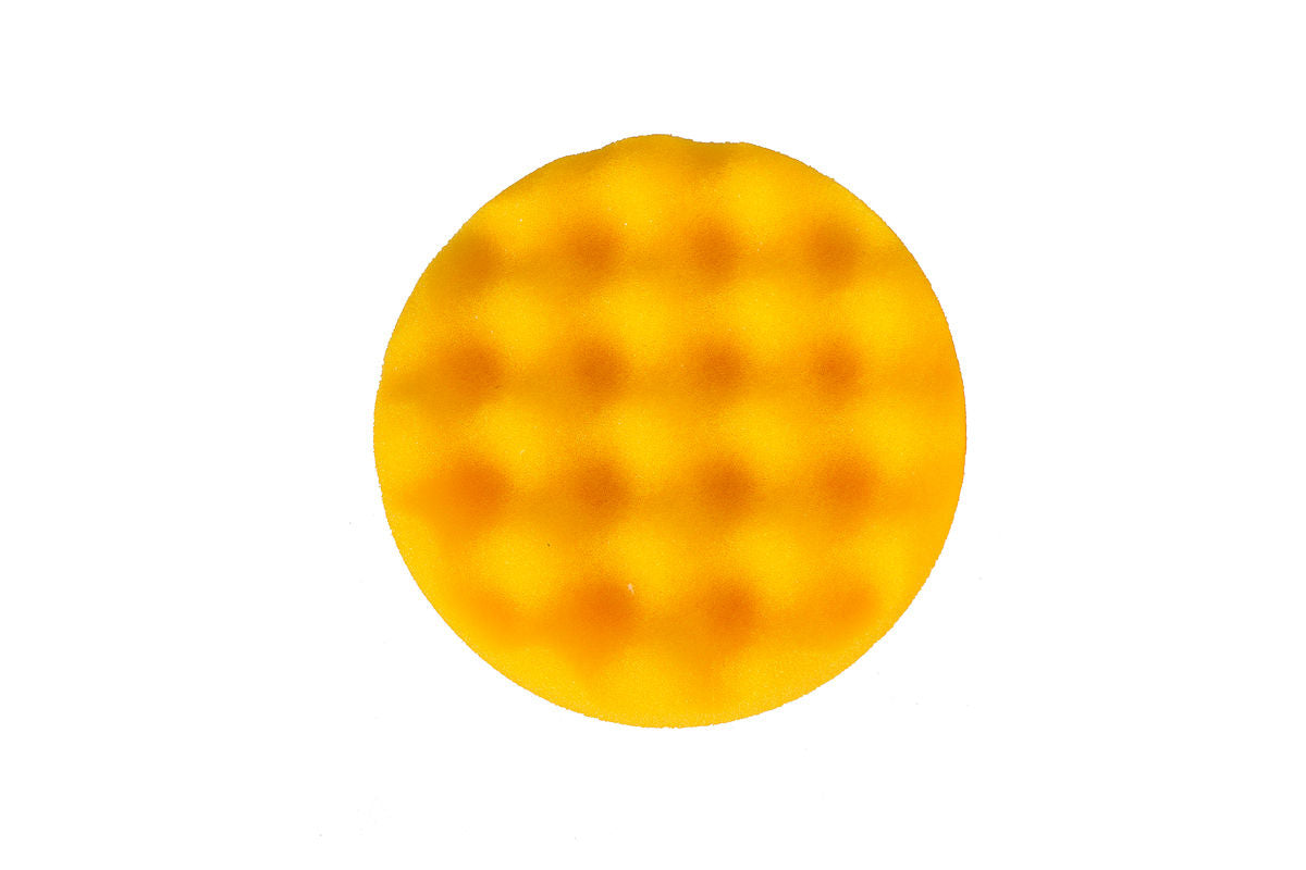Mirka Foam Polishing Pad 3.25"x1" Yellow Waffle, 20/Pkg MPADYF-3.25WB