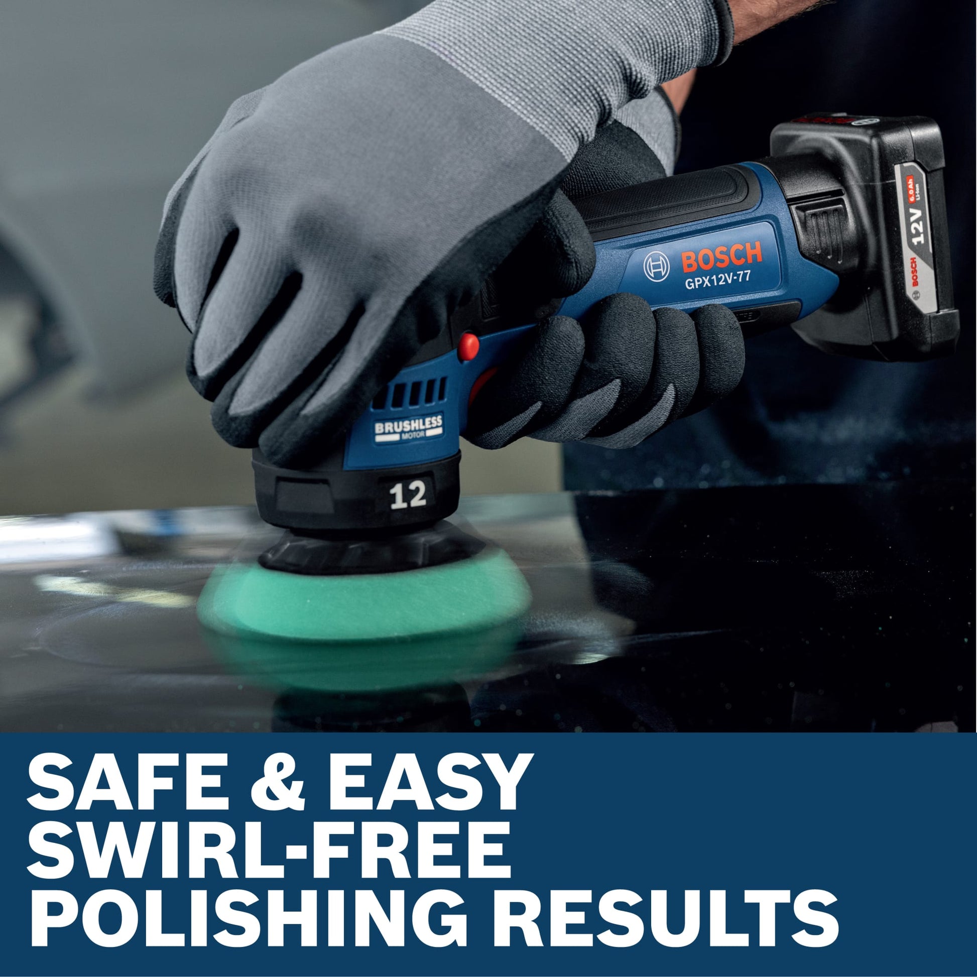 Bosch 12V 3" Random Orbital Polisher (Bare Tool) GPX12V-77N