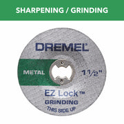 1-1/2 in. EZ Lock Aluminium Oxide Grinding Wheels, 2-Pack