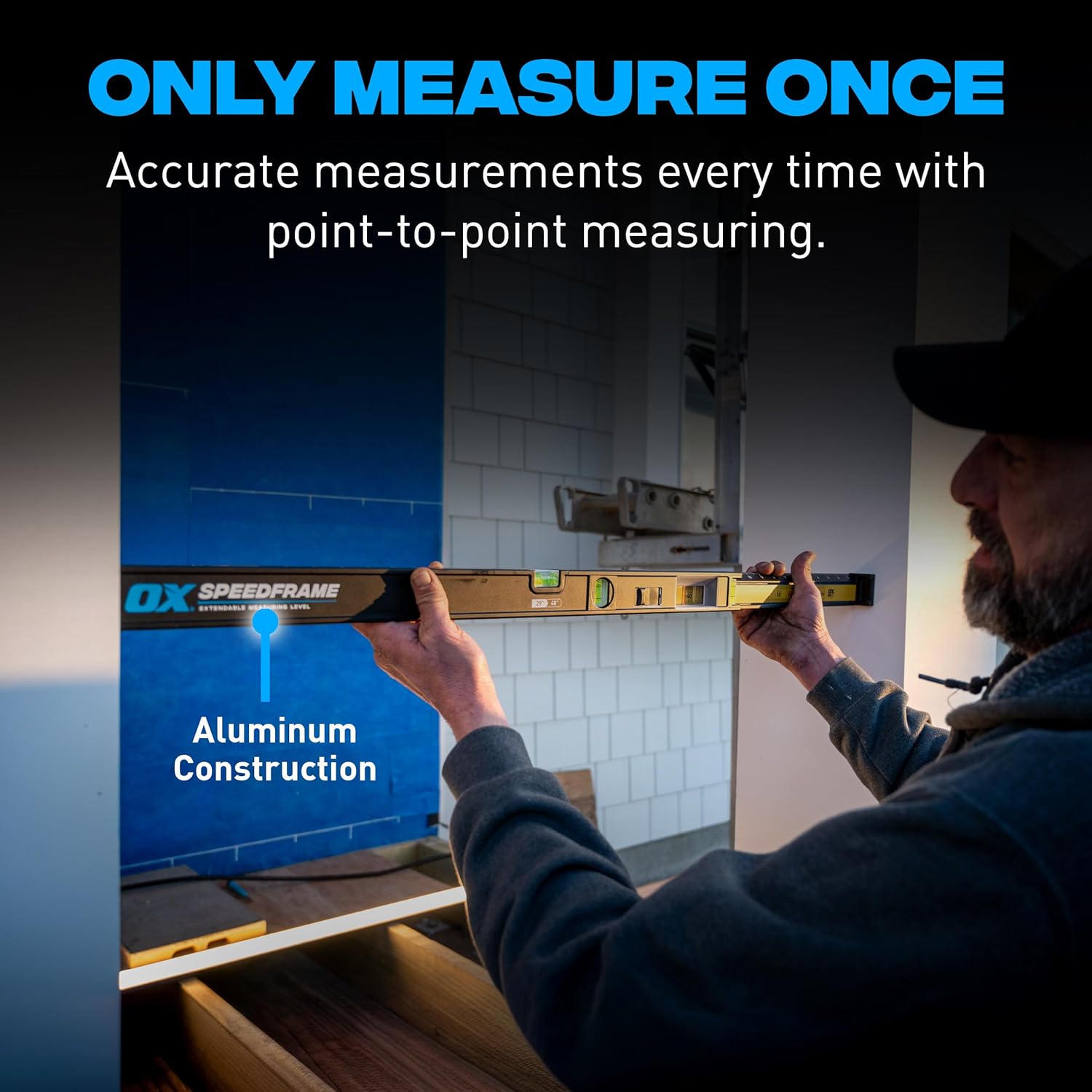 Ox Tools SPEEDFRAME 29" to 48" Extendable Measuring Level OX-P635203
