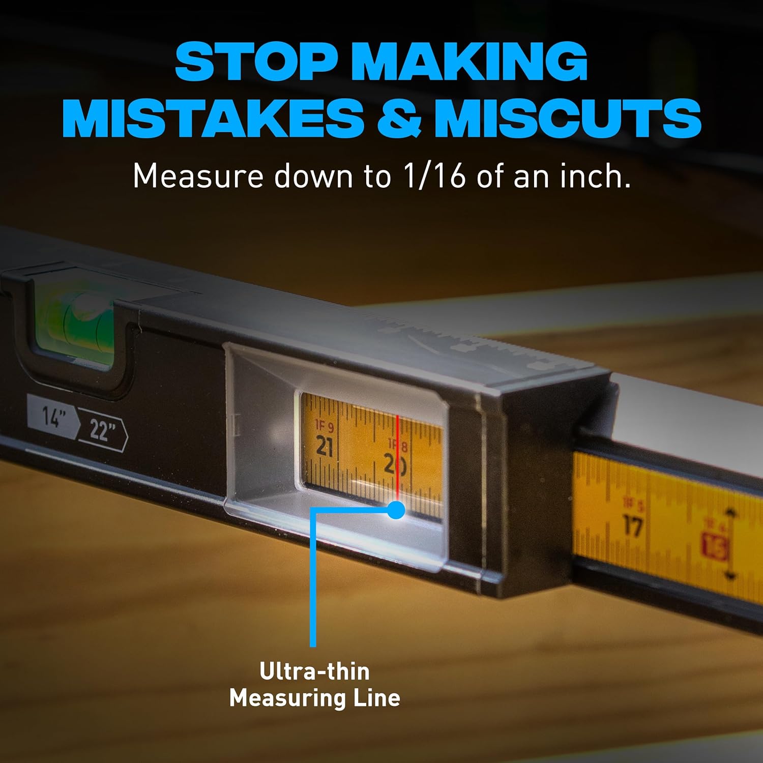 Ox Tools SPEEDFRAME 14" to 22.5" Extendable Measuring Level OX-P635204