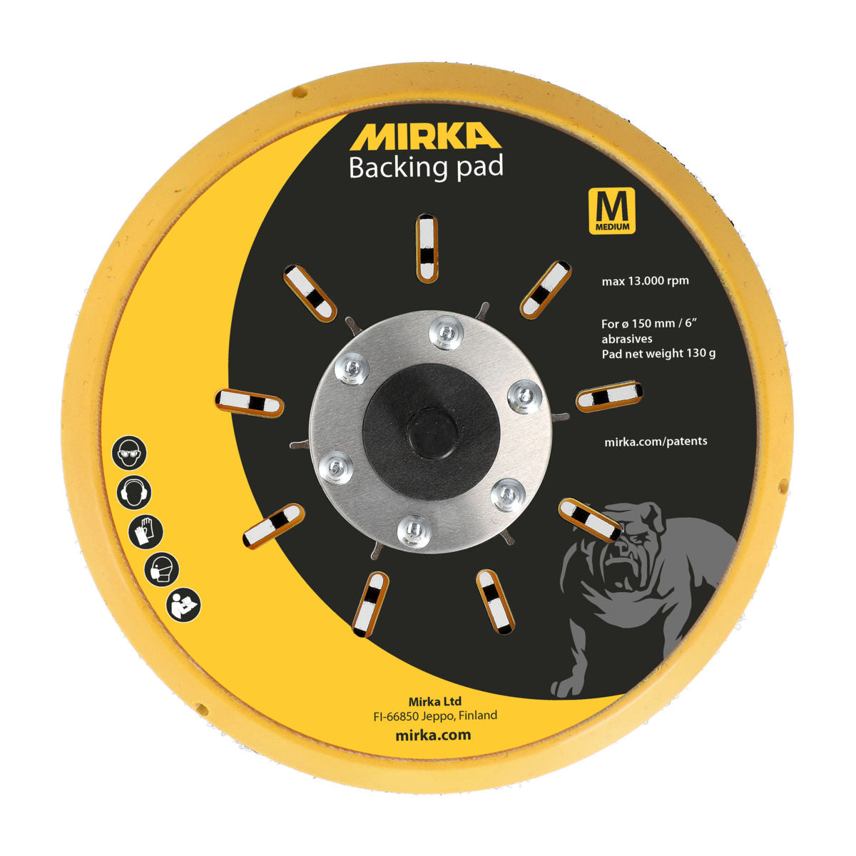 Mirka Backup Pad 6" Grip Multifit, 1/Pkg 916GVMF