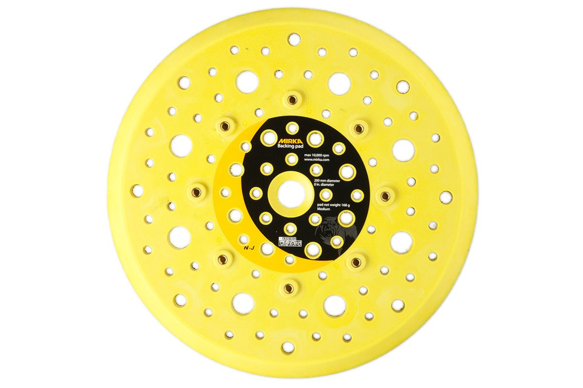 Mirka 8 in. Multi-Hole Medium Grip Backup Pad for MR-850THCV 908GV