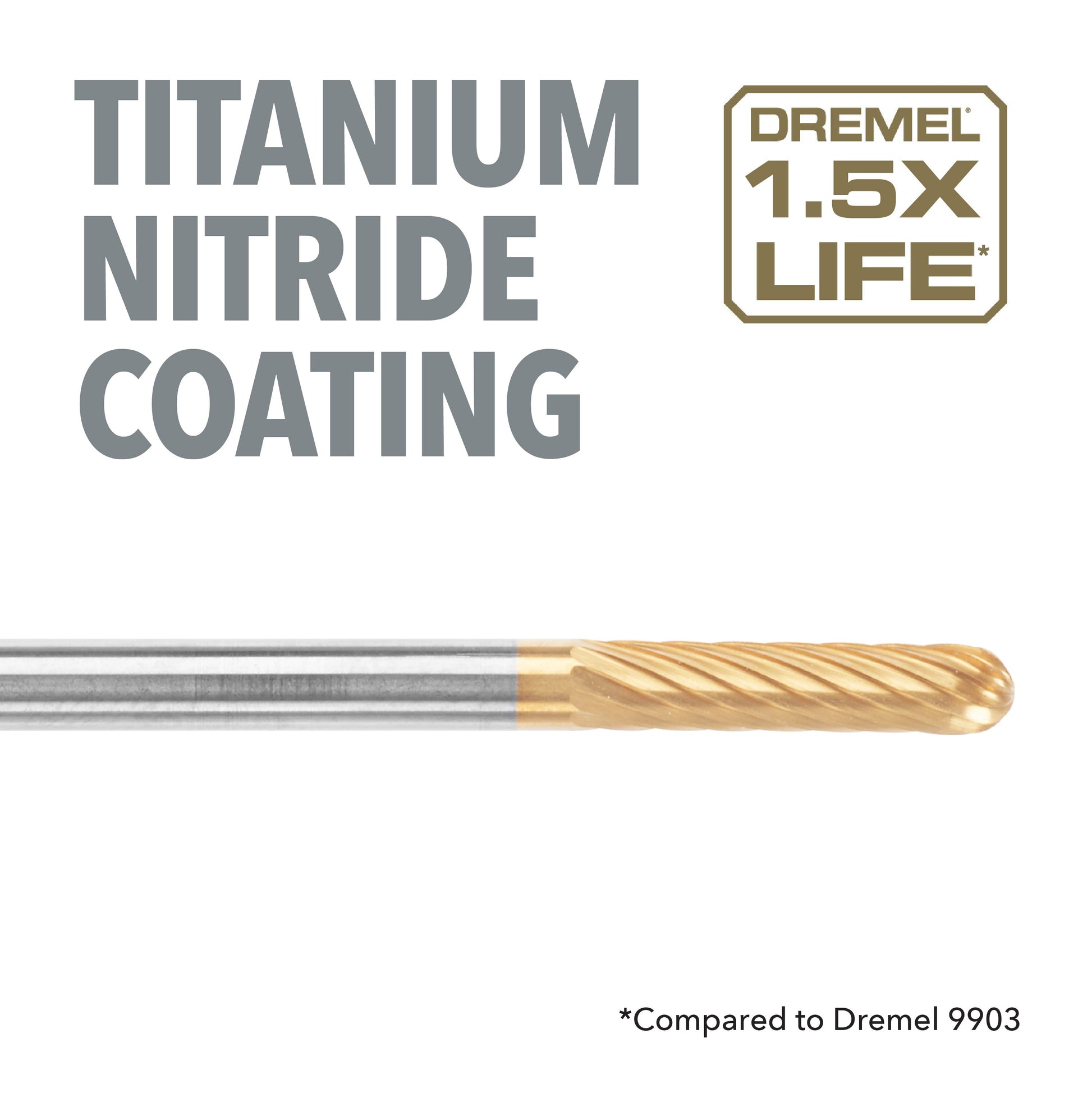 Dremel 1/8 in. Max Life High Performance Tungsten Carbide Carving Bit 9903HP