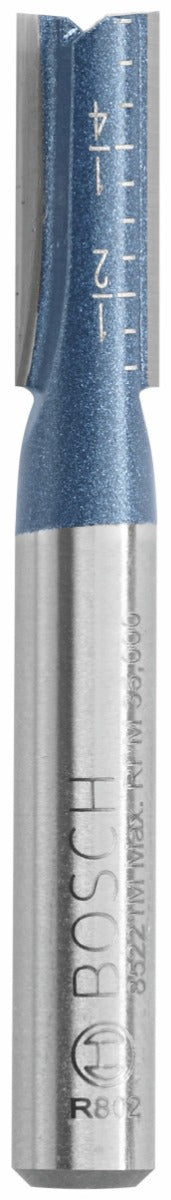 Bosch 1/4 x 5/8 in. Carbide-Tipped Double-Flute Straight Router Bit