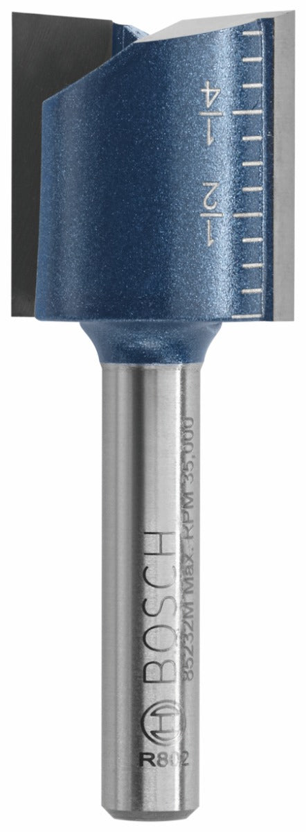 Bosch 3/4 x 3/4 in. Carbide-Tipped Double-Flute Straight Router Bit